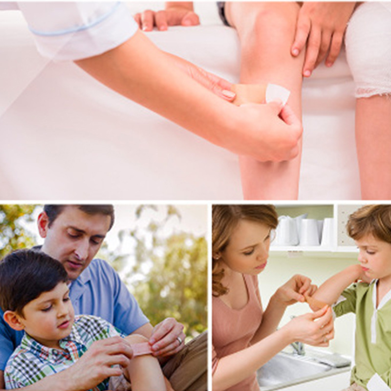 English Pe Hemostatic Patch Large Water-Repellent Band-Aid Cross-Border Export Large Breathable Elastic Spot Band-Aid