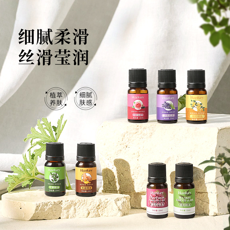 Korean Rose Mugwort Plant Essential Oil Beauty Salon Scraping Massage Skin Care Body Oil Osmanthus Compound Essential Oil Wholesale