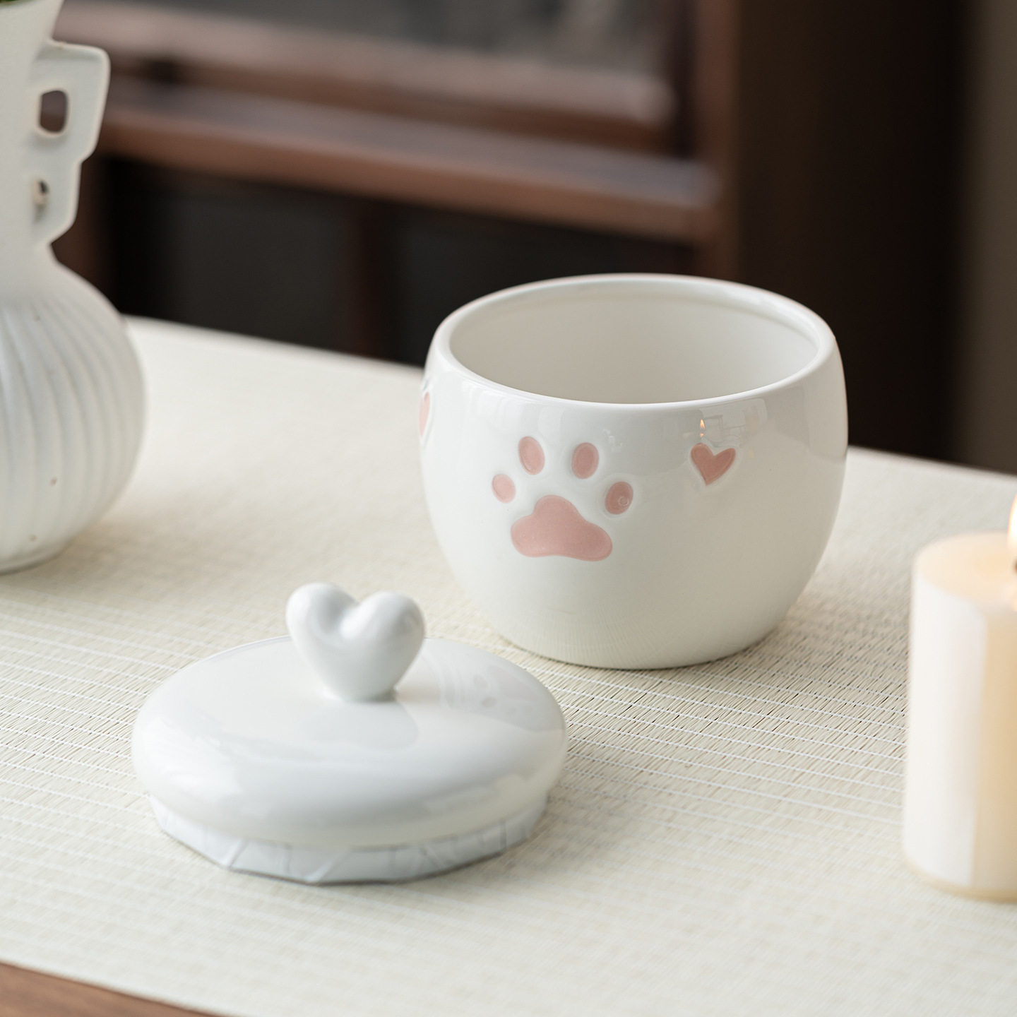 Cross-Border Pet Farewell Souvenir Customized Small Dog and Cat Urn Storage Moisture-Proof Seal Long-Lasting Affection