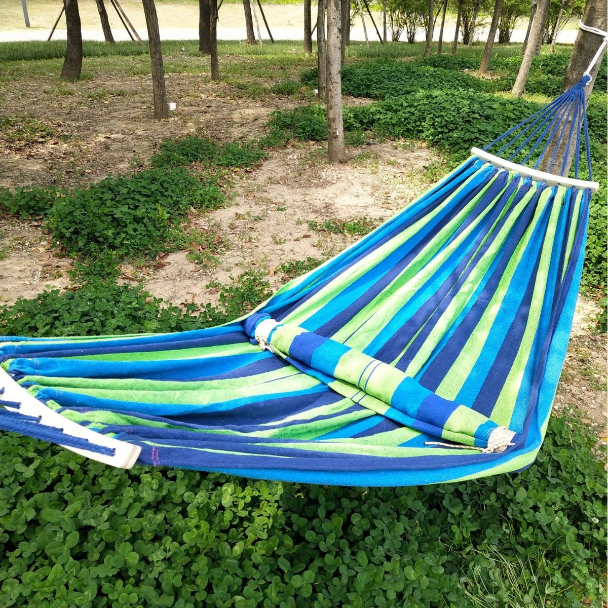 Canvas Hammock Outdoor Hammock Double Canvas Hammock Tourist Hammock Swing Hammock Easy to Carry