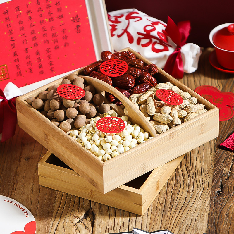 Wedding Early Childbirth Basket Wedding Room Arrangement Engagement Dried Fruit Combination Ornaments Decorative Fruit Plate Wedding Wedding Articles