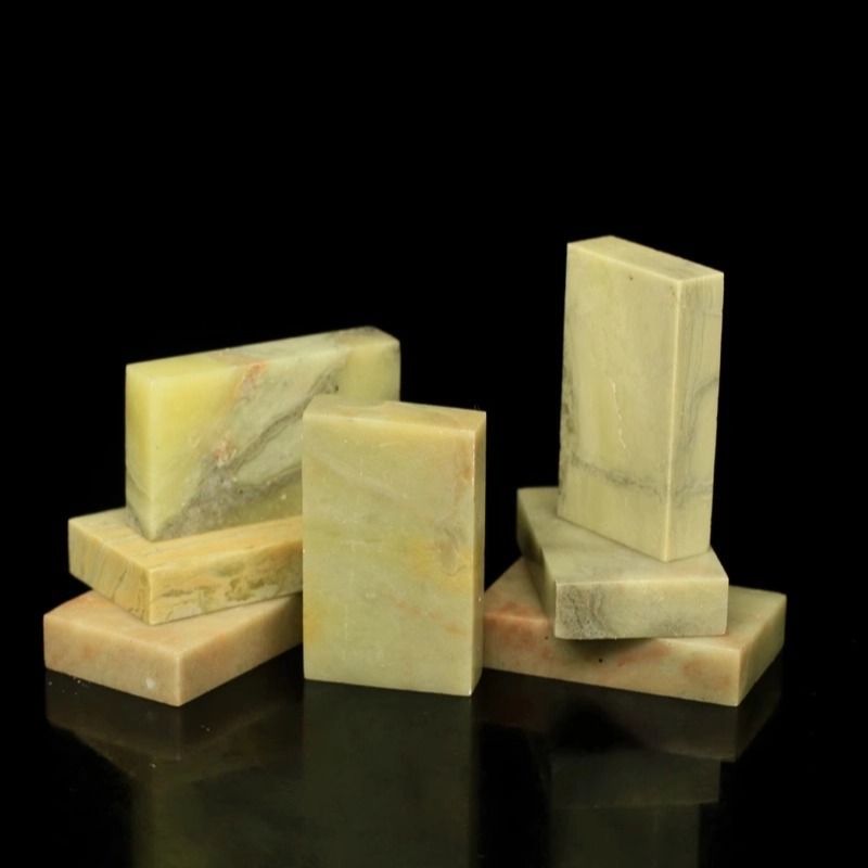 Qingtian stone flat seal 1*3*5CM seal stone seal stone stone carving stone seal cutting seal a generation of hair