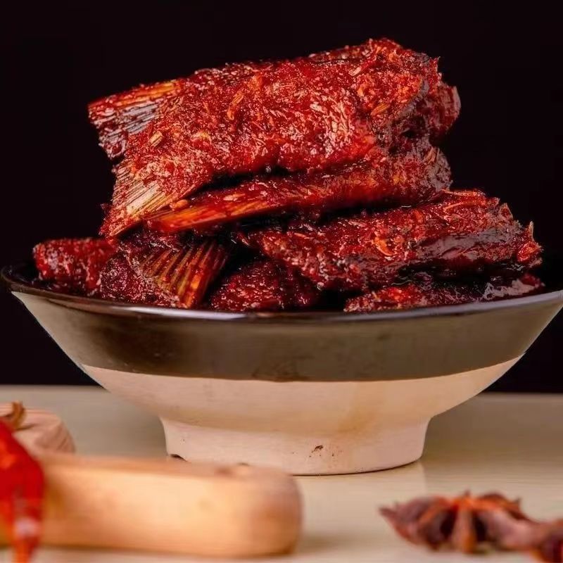 Hunan Specialty Spicy Fish Tail Dried Snacks 100g Large Bag Ready-To-Eat Popular Snacks