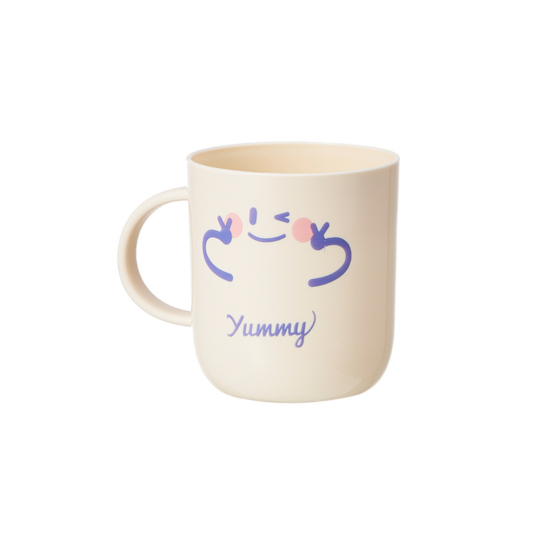 Cute cartoon mouthwash cup tooth cup smiley face children's student dormitory rustle mouth cup brush cup heat transfer printing wholesale