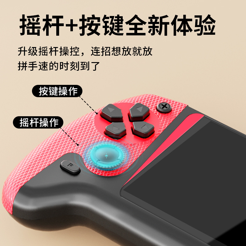 Tk Handheld Game Console 3.5inch Connects to Tv with Dual Controllers, Nostalgic Retro Arcade Tv Game Console