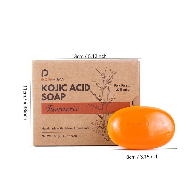 2Pcs/ 8Pcs Set of Turmeric Soap 100g Each Unisex Turmeric Soap Set