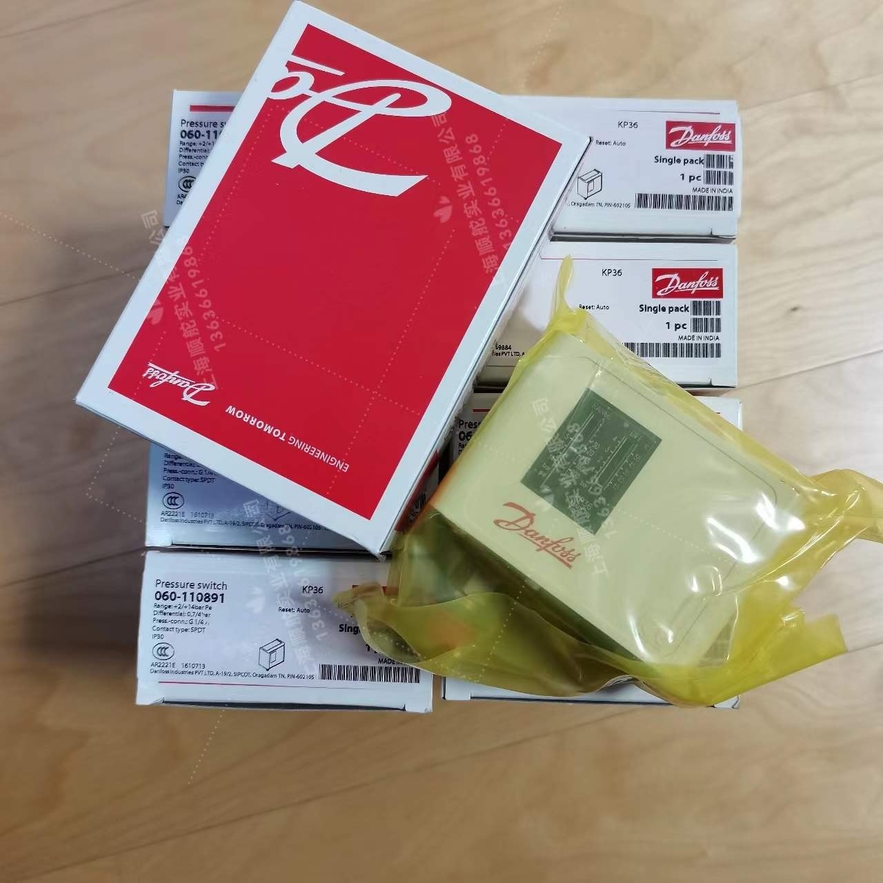 Danfoss Pressure Switch KP36 060- 110891 for Air Compressor and Water Supply Machine Set Pressure Monitoring