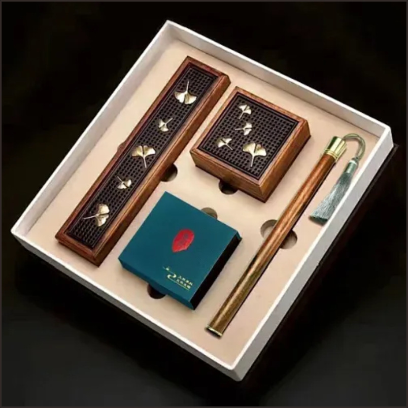 Tassel Sachet Comb Hairpin Jewelry Box Retro Simple Zen Gift Packaging Box Thickened Extra Hard Three-Layer Gift Box