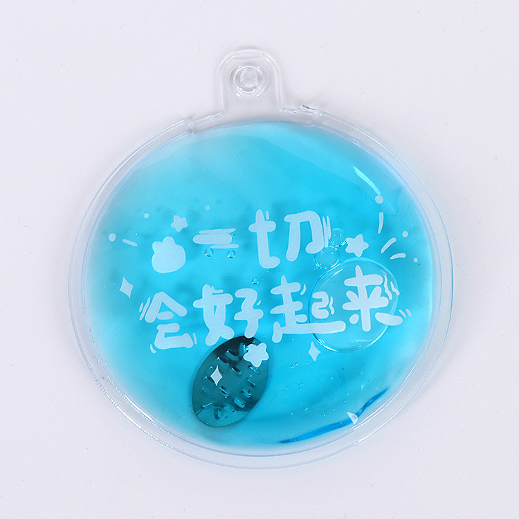 Creative text instant hot hand warmer repeated use warm hand break hot student mini portable spontaneous hot water bag