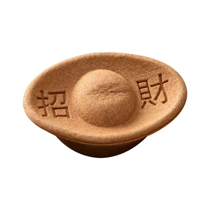 Yuanbao Incense Handmade Aromatherapy to Attract Wealth Yuanbao Sandalwood Grain God of Wealth Incense Home Indoor Offering God of Wealth Taoist Temple Wealth Incense