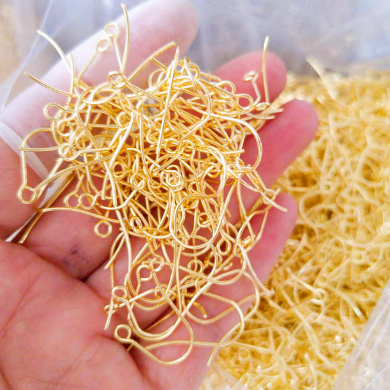 316 Stainless Steel Minimalist Earrings Accessories Material Homemade Earrings Jewelry Ear Hook Plated Real Gold DIY Handmade