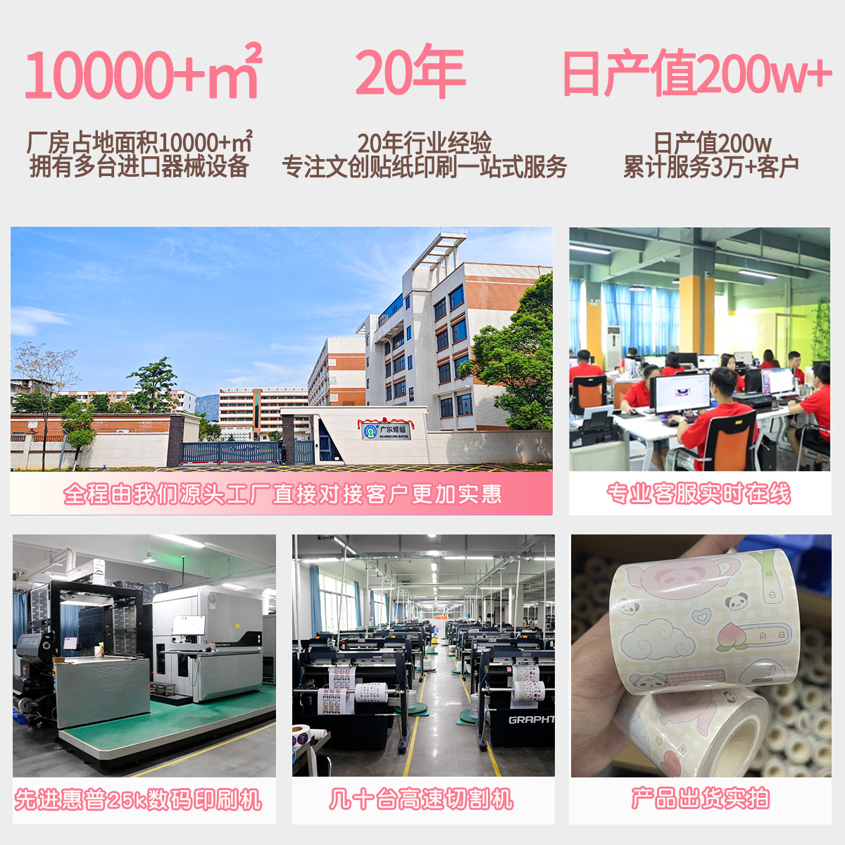 Manufacturer Customized Cartoon Stickers Cute Bopp Transparent Matte Film Mobile Phone Case Guka Stickers DIY Stickers Wholesale