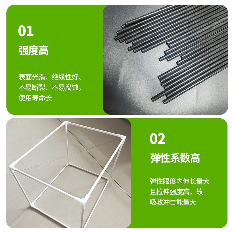 Take-out luggage rod glass fiber rod manufacturers directly supply multi-specification high-strength agricultural glass fiber rod
