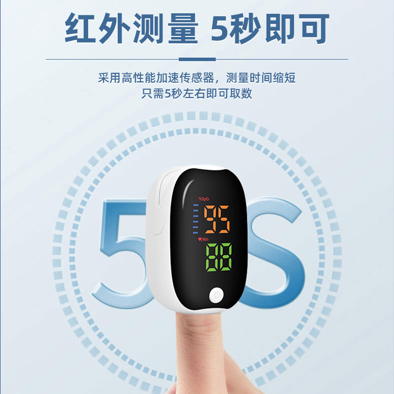 Cross-Border English Version of Medical Oximeter, Finger Clip Type, Pulse Oximeter, Heart Rate Monitor Manufacturer