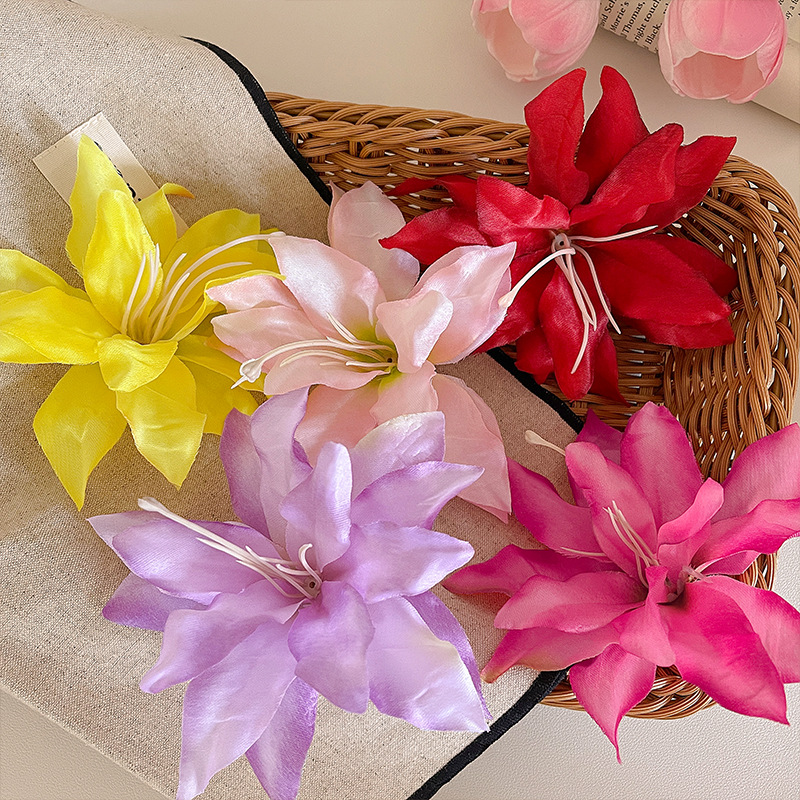 Ретро супер фея атмосфера, синяя цветочная заколка для волос, женская красивая новая китайская боковая заколка, аксессуары для волос для фотосессий