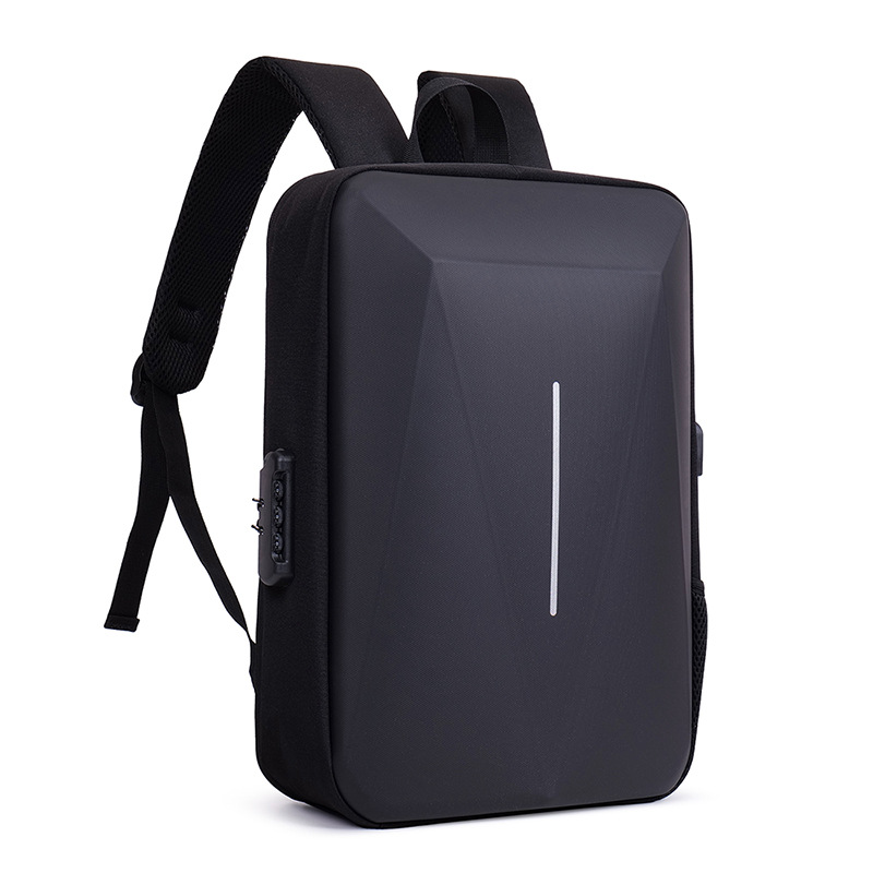 Shaping hard shell computer backpack men's fashion high school student schoolbag shaping British business backpack men's customized printing