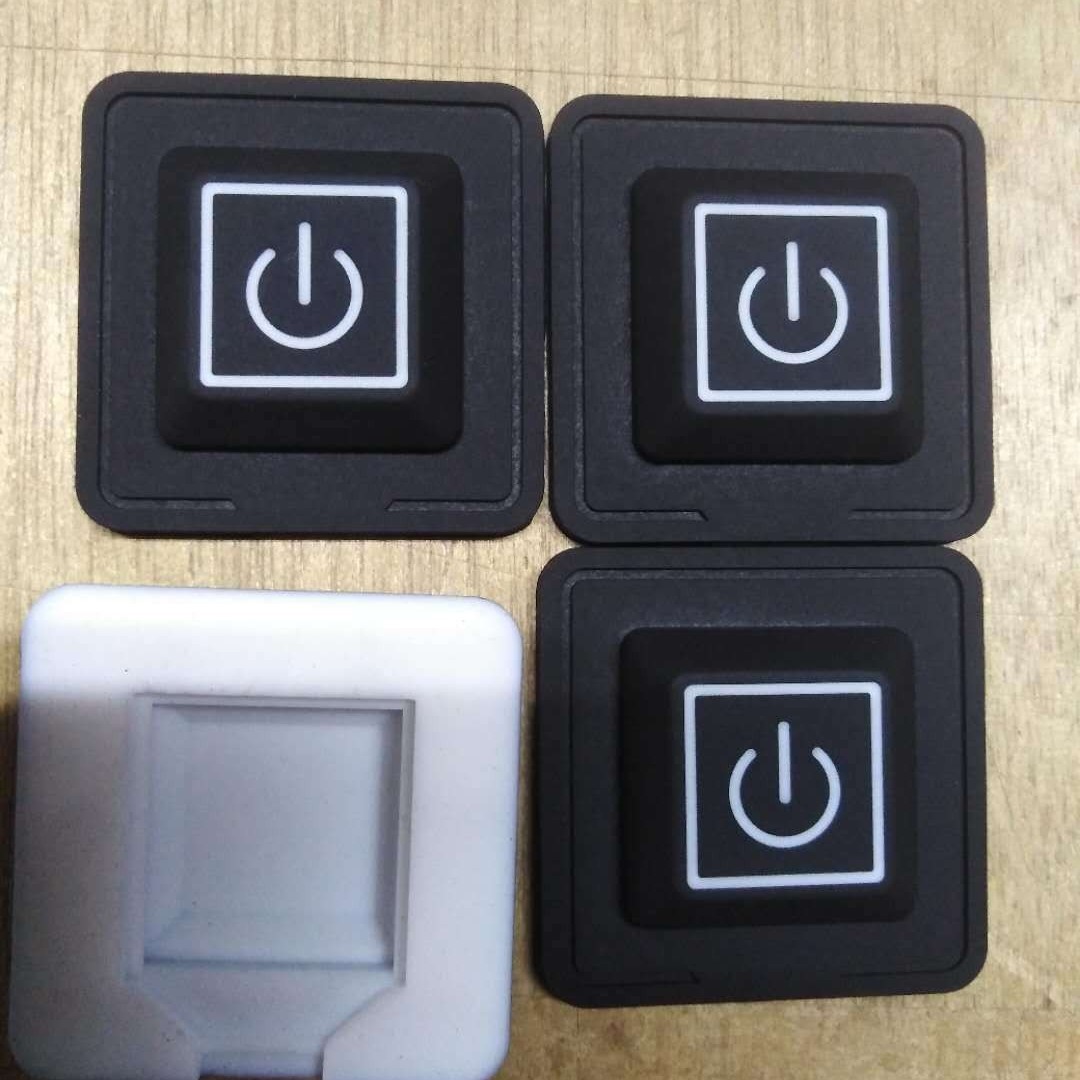 Square single-notch three-gear silicone switch button set heating suit temperature control switch glue clothing with switching power supply