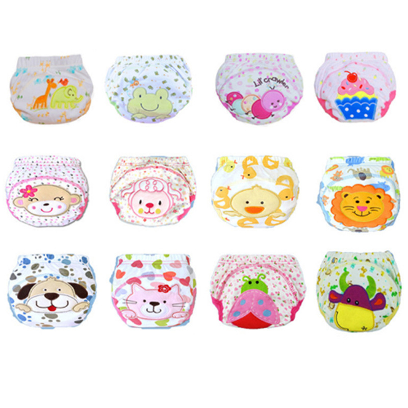 Обучающие штаны для младенцев, водонепроницаемые, для мальчиков и девочек, подгузники, хлебные штаны