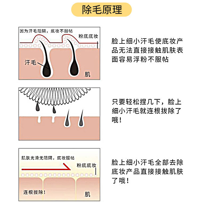 Women's hair remover face hair remover shaver hair remover spring face remover lip hair remover