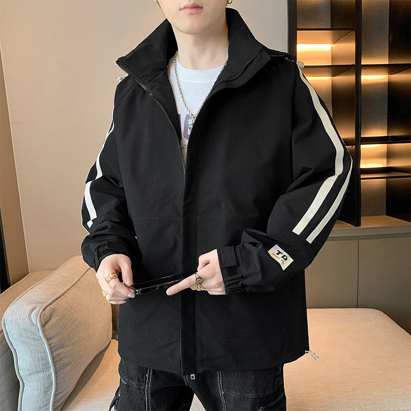 Куртка с капюшоном большого размера для весны, осени и зимы, новая свободная куртка, модная молодежная повседневная рабочая одежда
