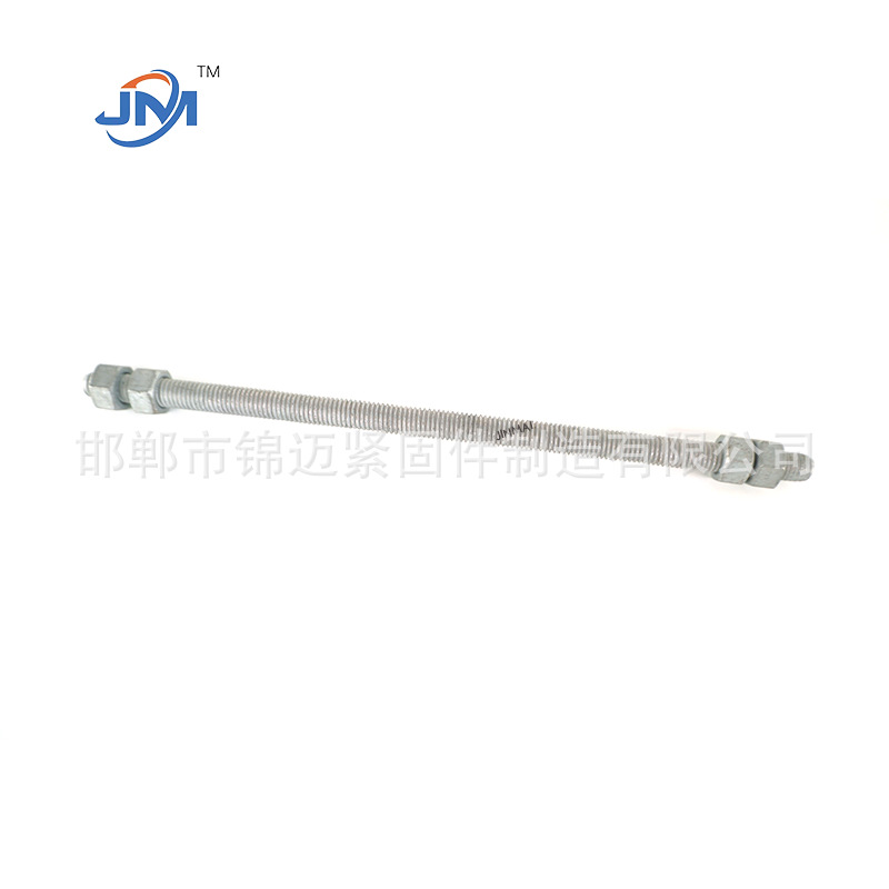 Factory Direct Sales of High-Quality Hot-Dip Galvanized Single-Head and Double-Head Bolts, Processing and Customization of Various Specifications