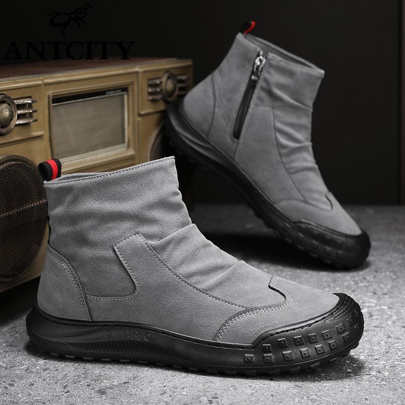 High-top martin boots men's shoes autumn new work shoes men's fashionable all-match non-slip wear-resistant casual labor protection shoes for men