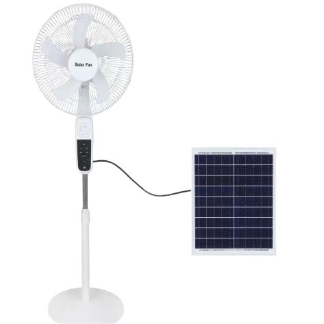 Cross-Border Solar Fan Rechargeable Mobile Phone Outdoor Home Silent Vertical Shaking Head Strong Wind Foreign Trade Exclusive Supply