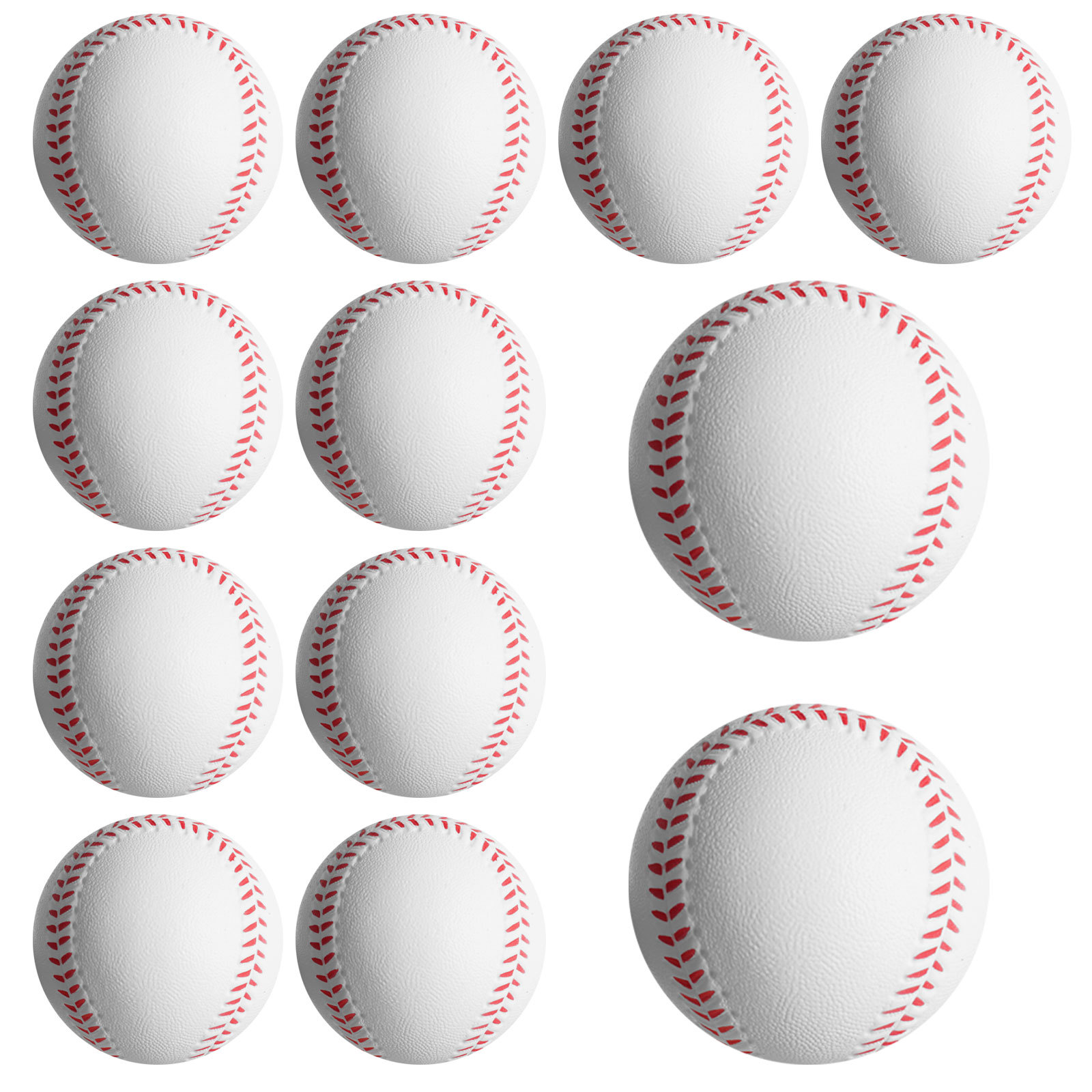 Soft baseball PU baseball foam baseball elastic ball PU sponge solid pressure baseball softball children's toys