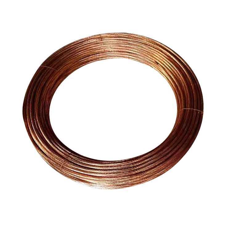Copper-Clad Steel Strand, Copper-Plated Steel Strand, Copper-Clad Steel Round Wire, Lightning Protection Grounding Horizontal Grounding Wire, Copper-Clad Steel Strand
