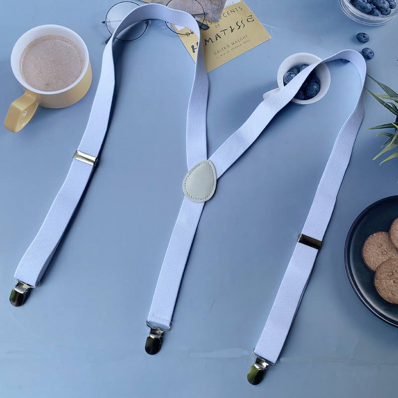 British Strap Unisex Joker 2.5cm Strap Y-shaped Pants Elapsed Strap Pants Strap Clip Suspender Strap