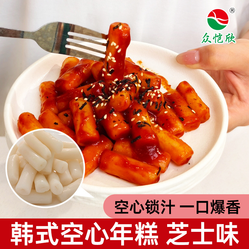 Korean Konjac Cheese Rice Cake Strips, Army Hot Pot, Convenient Instant Rice Cake, Fast Food, E-Commerce Dropshipping
