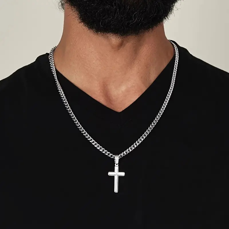 Amazon's New Stainless Steel "To My Son" Cross Pendant Necklace Christmas Gift with Gift Box Card