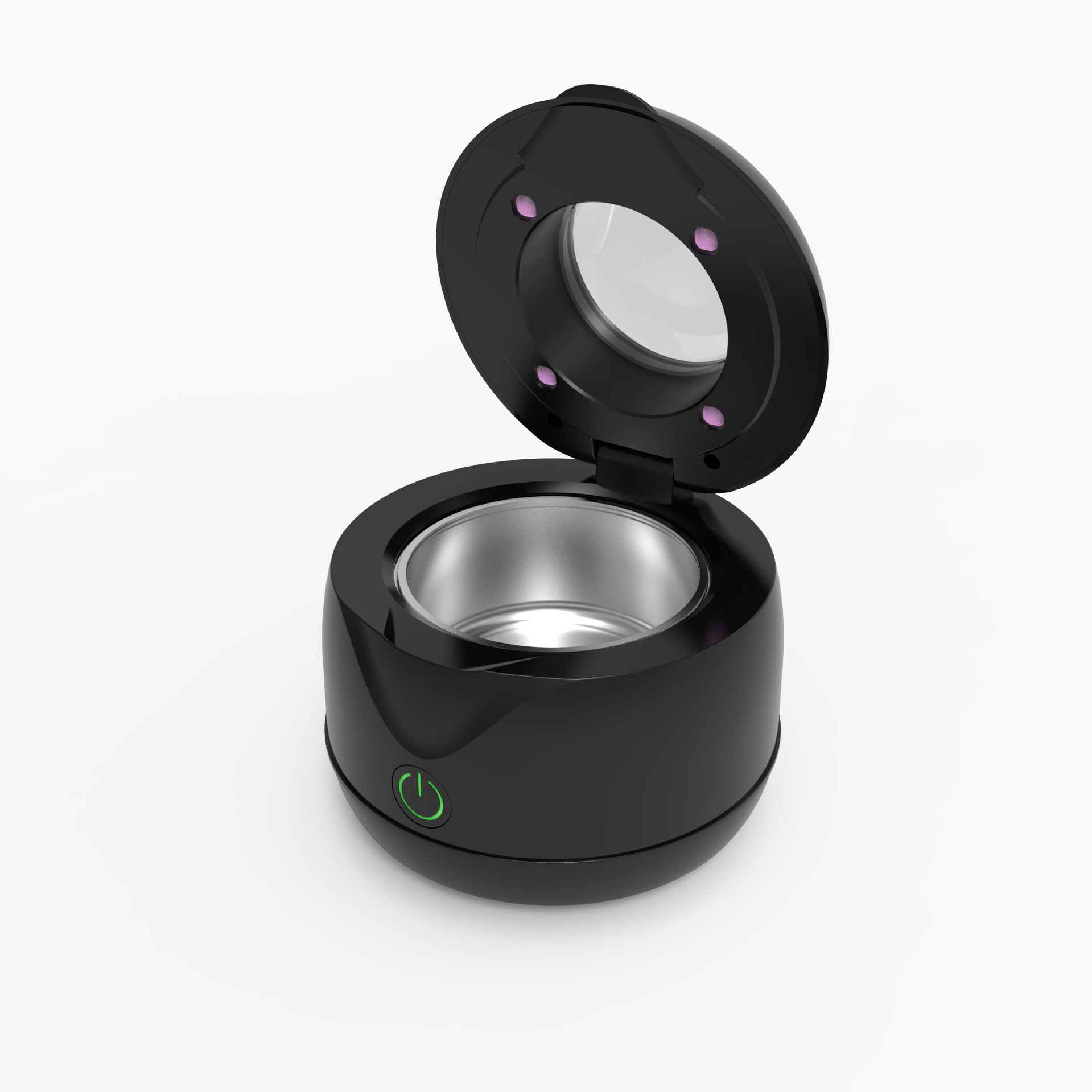 Amazon hot sale New ultrasonic cleaner uv sterilization function 25W denture braces jewelry cleaning machine