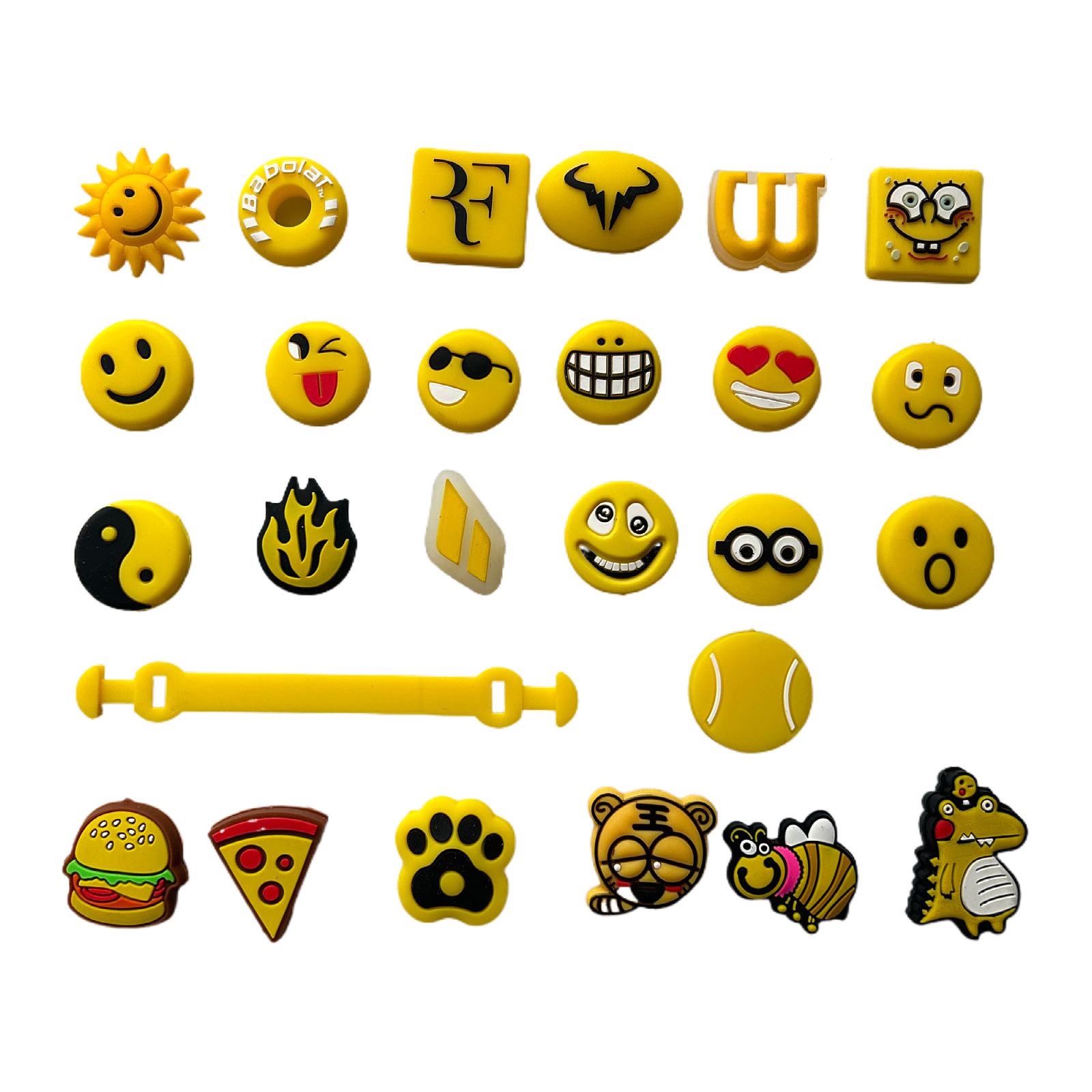 Various color shock absorbers silicone tennis racket shock absorber squash racket shock absorber particles