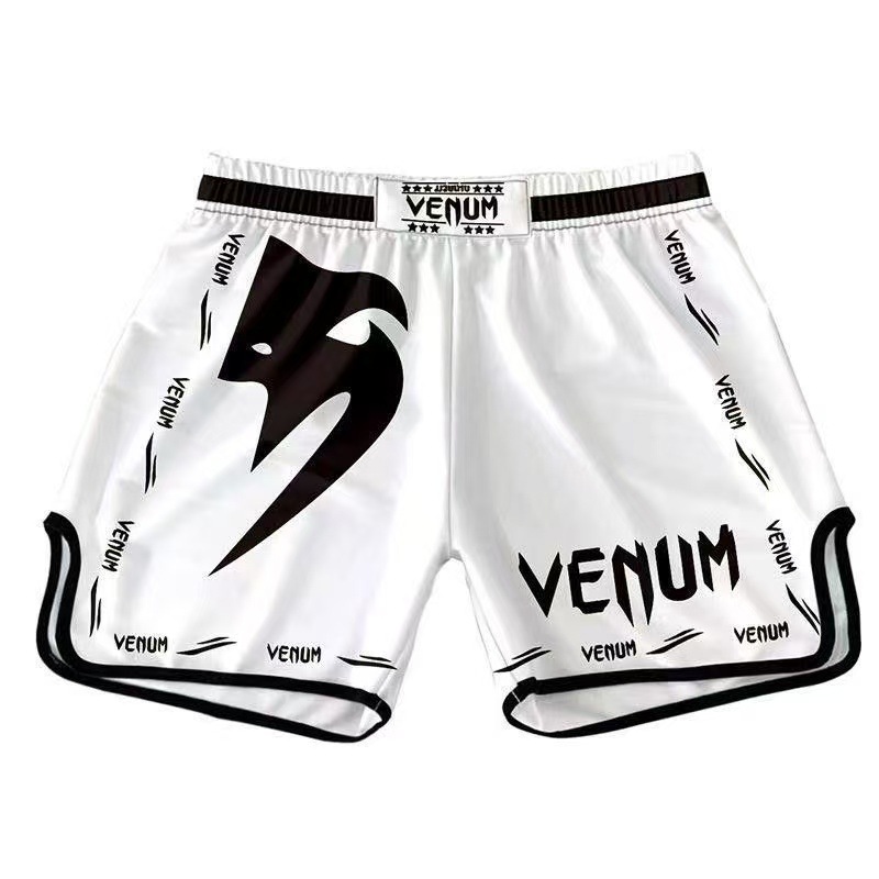 Muay Thai Shorts Venom Boxing Sanda Training Clothes Sweat-Absorbent and Sweat-Wicking Quick-Drying Fighting Sanda Sports Pants with Printing