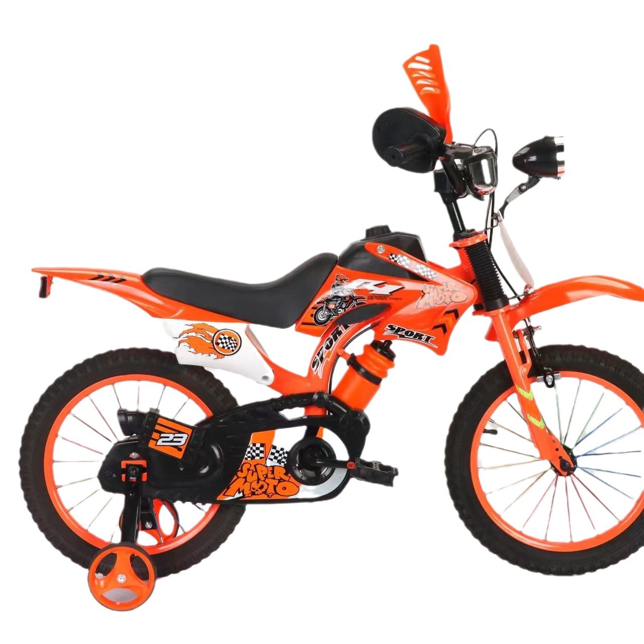 Foreign trade motorcycle bicycle children's bicycle children's mountain bike boys and girls overall bicycle