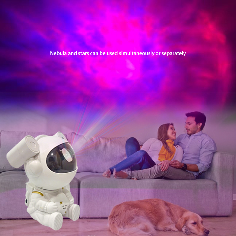 Starry Sky Projector Lamp 2025 New Star Astronaut Starry Sky Atmosphere Lamp Cross-Border Hd Home Projector Bedroom