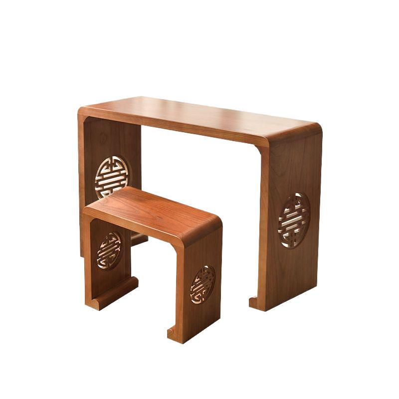 Free Shipping Guqin Table and Stools, Chinese Calligraphy Table, Imitation Guqin Table, Tea Art Table and Stools, Ethereal Drum Table Frame, Solid Wood Paulownia Table and Stools