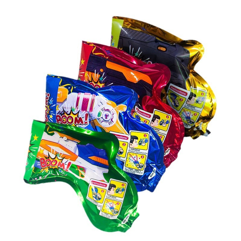 Automatic Inflatable Fireworks Gun Birthday Atmosphere Props Salute Gun Wedding Handheld Fireworks Gun Creative Spray Flower Viper