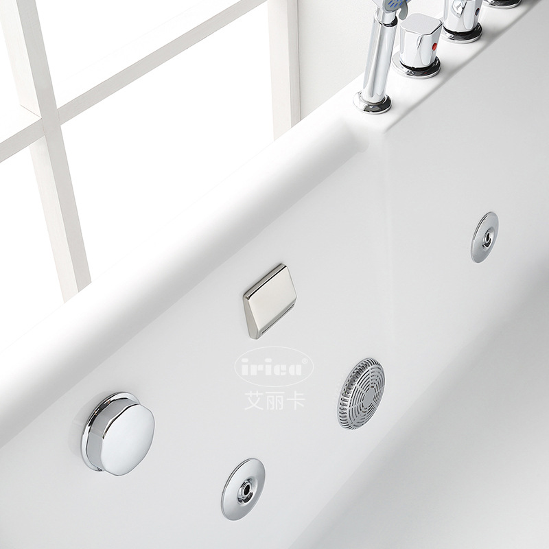 Supply acrylic hotel intelligent massage bath independent adult constant temperature lights bubble net red bathtub