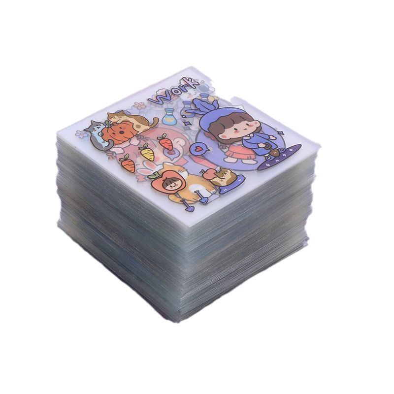 200 sheets of non-repeating hand account stickers cute girl cartoon cute decorative waterproof notebook material paper stickers