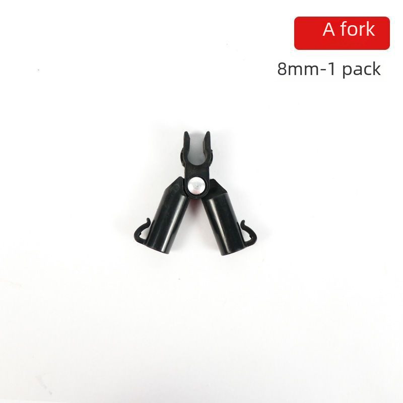 Plastic-coated steel pipe rattan rack accessories bracket pillar connecting pipe AB fork universal buckle cross buckle fixed spring buckle