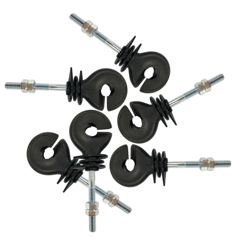 Electronic fence insulator livestock self-tapping flat head Double Nut insulator pasture breeding accessories hanging hook
