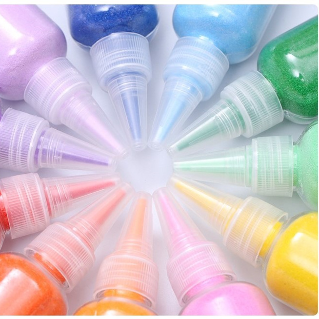 Altai factory wholesale dyed colored sand children's sand painting colored sand DIY Bottled colored sand
