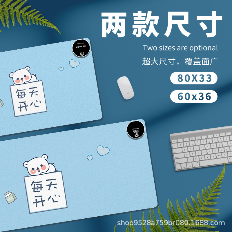 Customized Heated Mouse Pad Large Cartoon Heated Desk Pad Computer Desktop Heated Pad Writing Hand Warmer Pad Wholesale