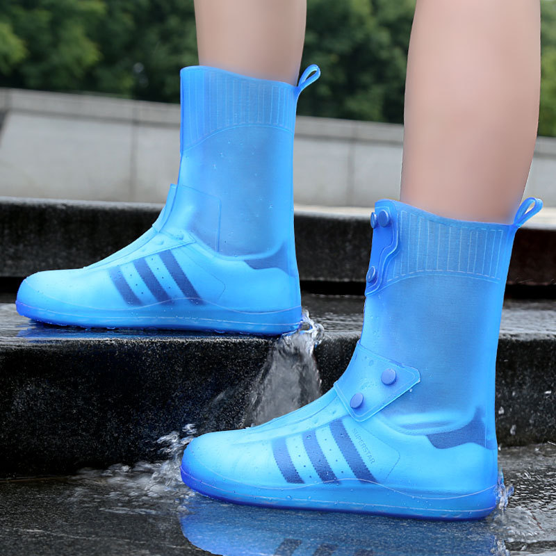 Rain Times Rain Shoe Cover Rainy Day Waterproof Shoe Cover Portable Fashion Men's and Women's Rainproof Shoe Cover Wear-resistant Rain Boots Wholesale