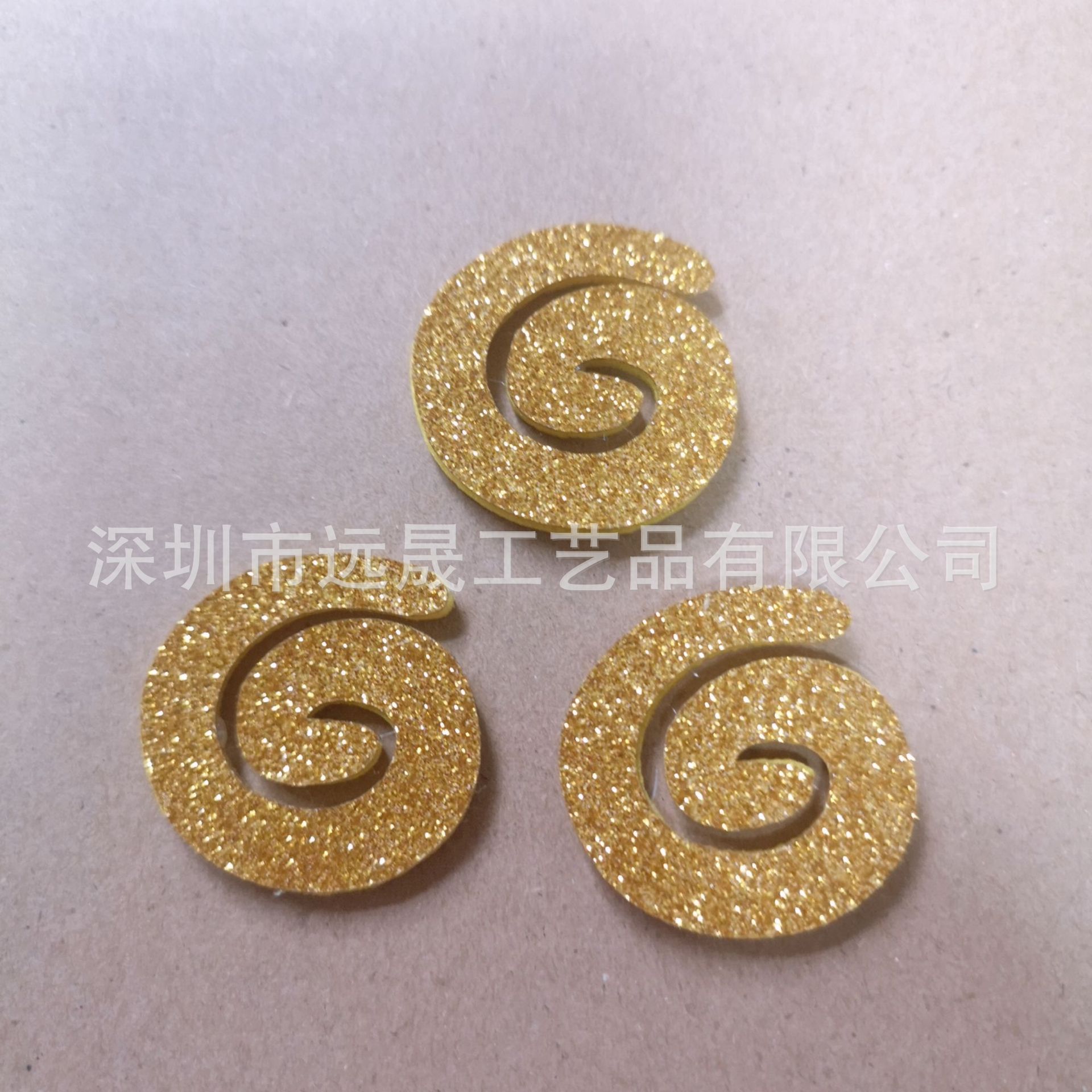 Gold Powder Eva Laser Cutting Felt Cloth Perforated Glitter Fabric Christmas Decoration Accessories Laser Cut Out