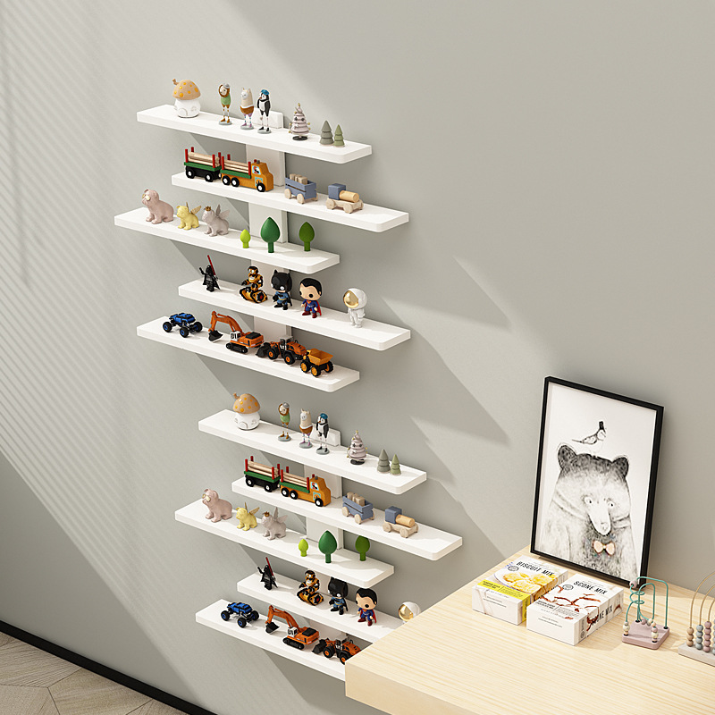 Cross-Border Wall Storage Rack Decoration Small Ornaments Shelf for Dolls Hand-Made Blind Box Wall-Mounted Storage Rack