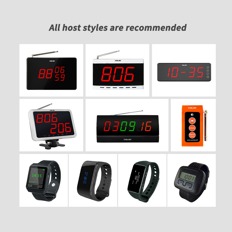 Wireless call receiver restaurant restaurant bar customer call waiter call service system 433 frequency