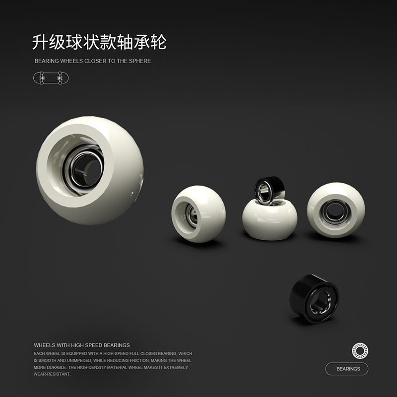 Cross Border Fingerboarding DIY Finger Scooter Alloy Bearing Wheels Children Toy Maple Pedal